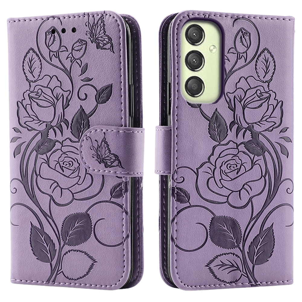 Mocaa Samsung A17 (5G) / A16 (5G) / A26 5G Bookcase Gravure Rozen Paars