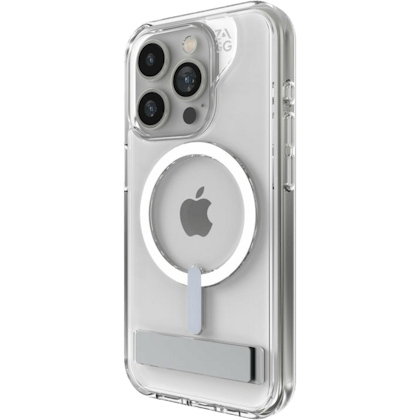 ZAGG iPhone 15 Pro Crystal Palace Kickstand Hoesje Transparant - Achterkant