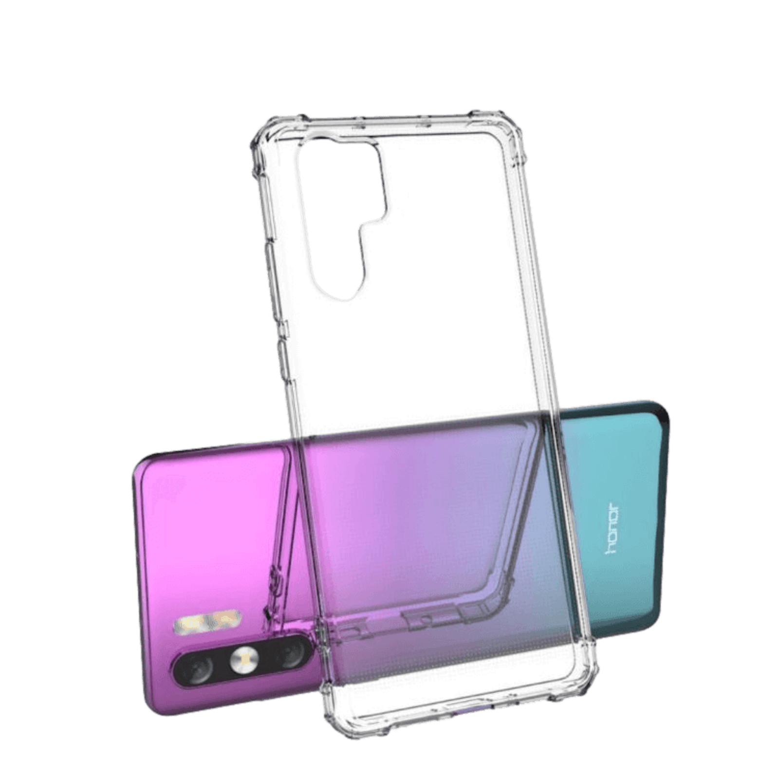 CaseBody Huawei P30 Lite schokproof armor hoesje Transparant