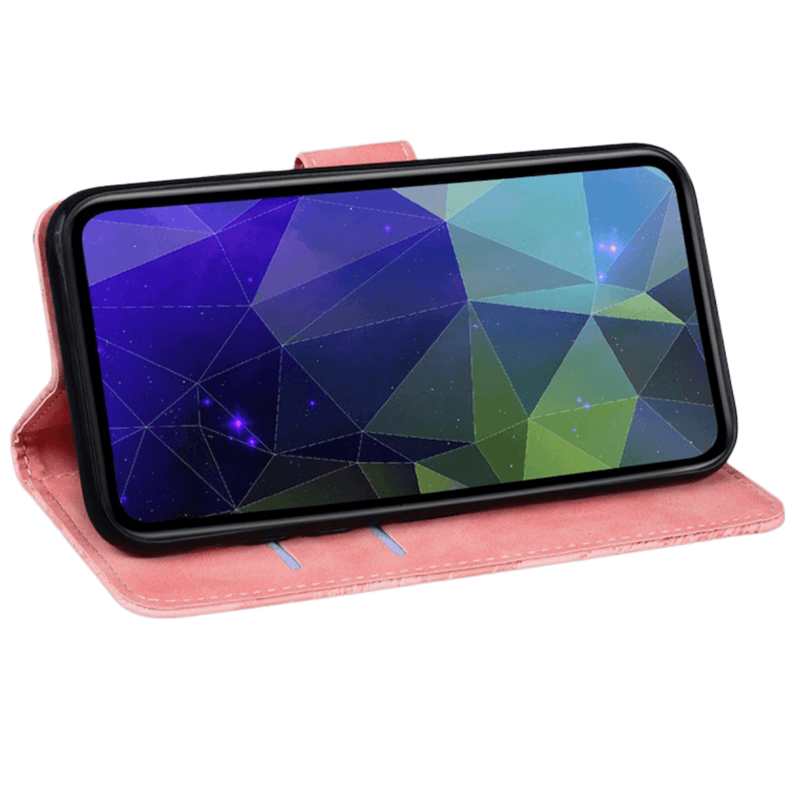 Comfycase Samsung Galaxy A52(s) Bookcase Hoesje met Tijger Gravure Roze