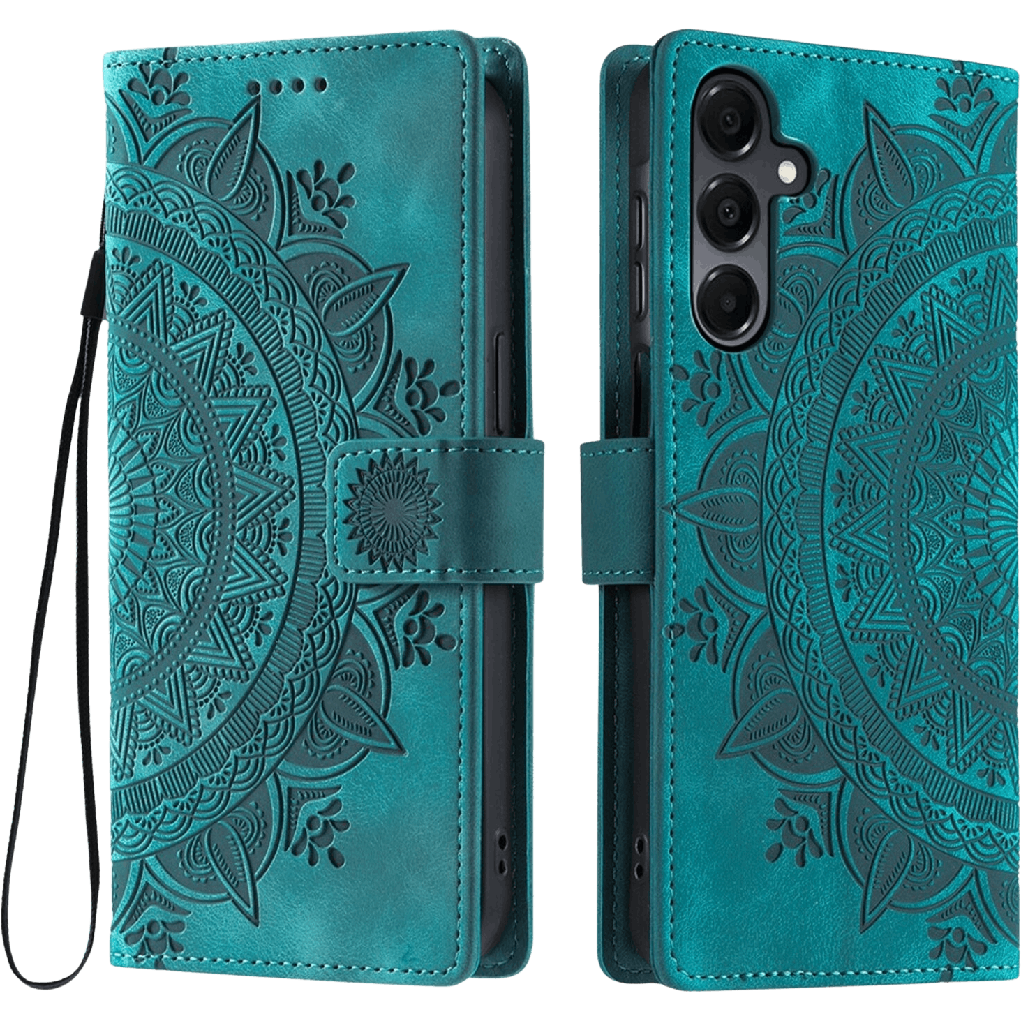 Comfycase Samsung Galaxy S25 FE Mandala Bookcase Groen