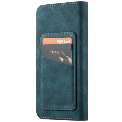 Mocaa iPhone 12 (Pro) Vintage 2-in-1 Wallet Hoesje Blauw