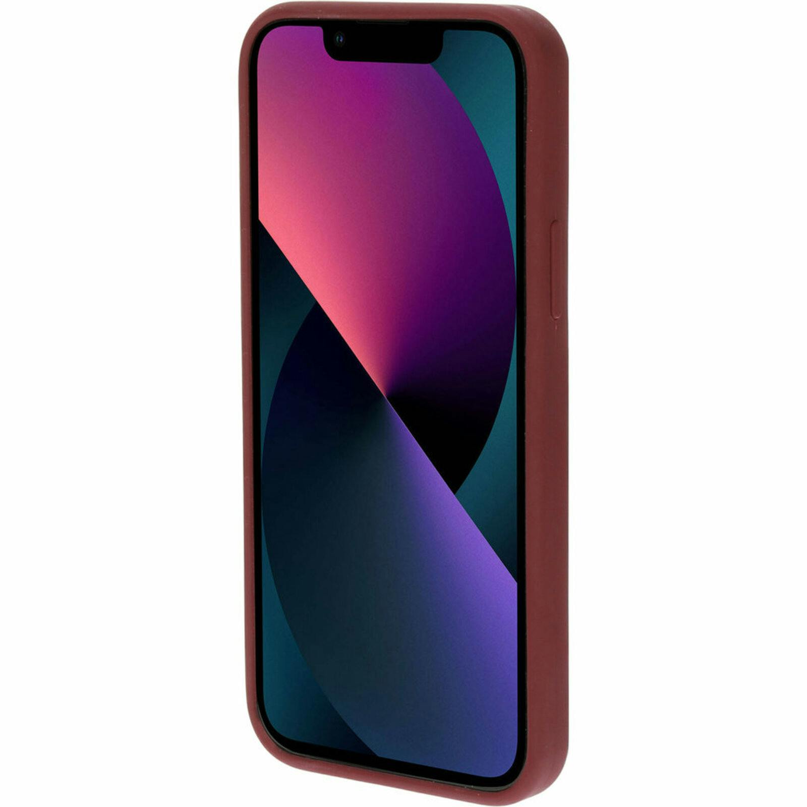 Mobiparts iPhone 13 Pro Siliconen Hoesje Plum Red