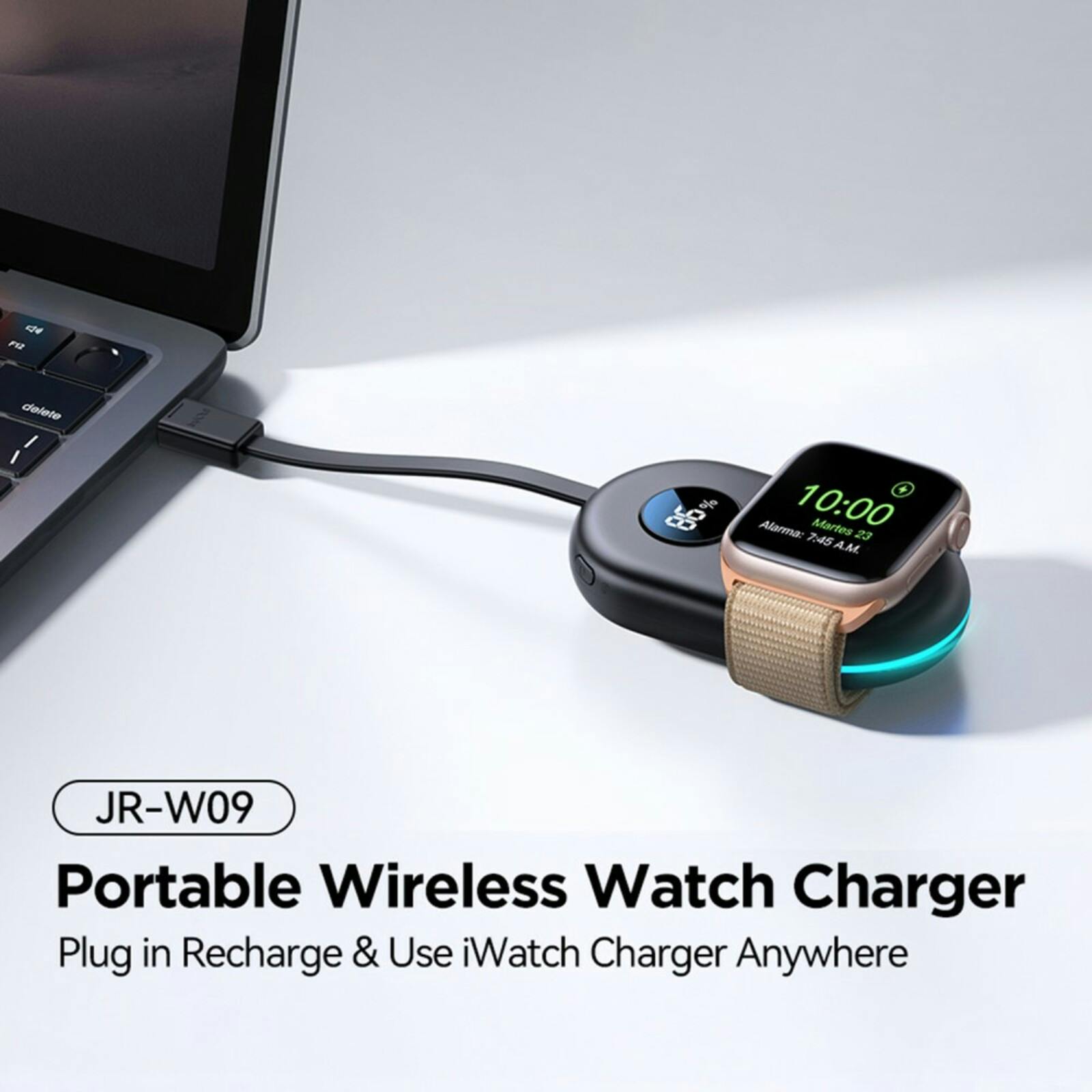 Joyroom 2.500 mAh Wireless Apple Watch Charger Zwart