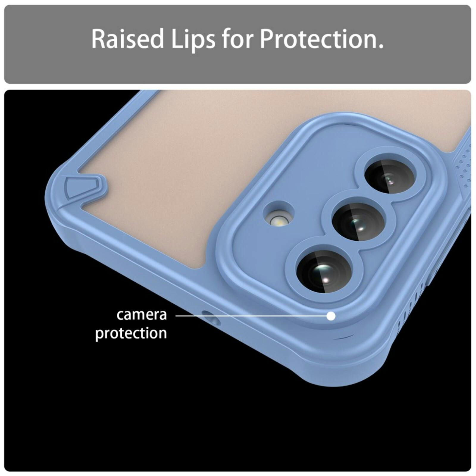 Mocaa Samsung Galaxy A26 Lichtgewicht Rugged Beschermhoesje Blauw