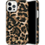 Selencia iPhone 12 (Pro) Fashion Hoesje Brown Panther - Voorkant
