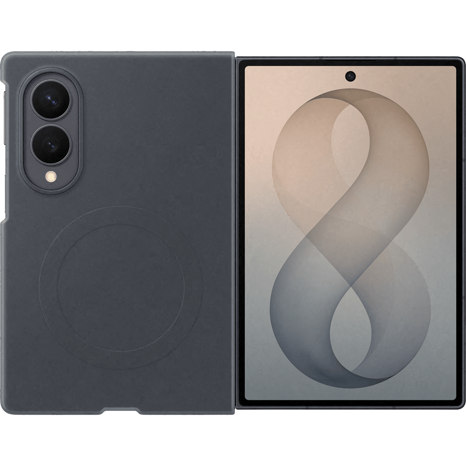 Samsung Galaxy Z Fold8 Ultra Silicone Magnet Case Zwart