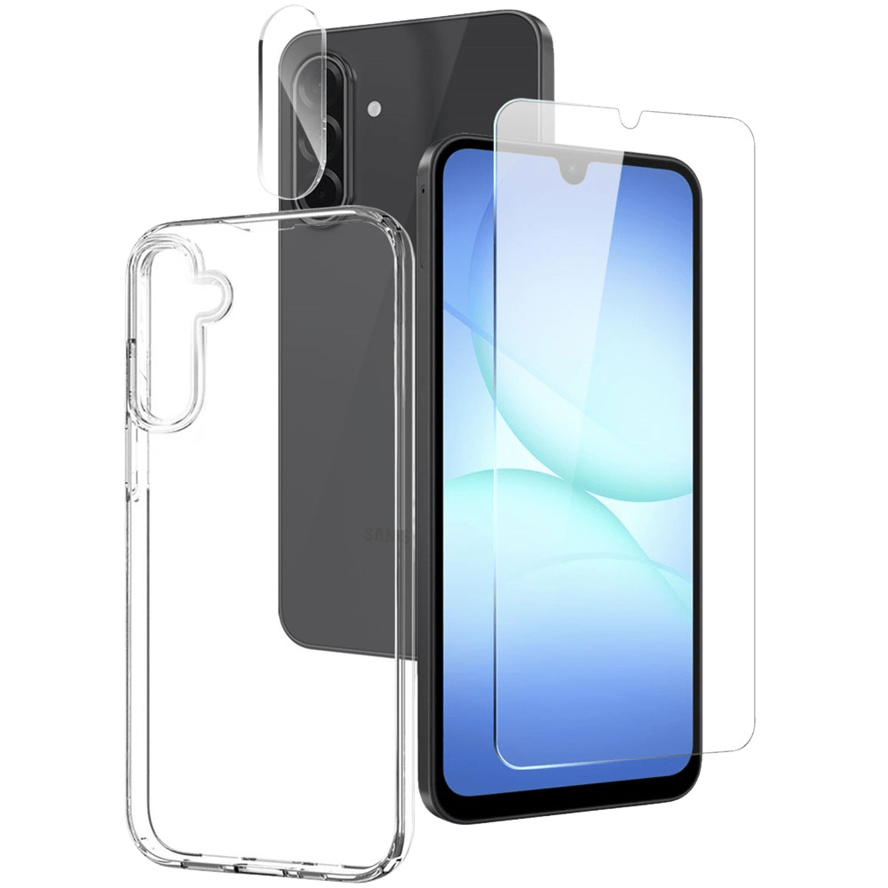 Northjo Samsung Galaxy A17 All-in-One Protection Pack Transparant