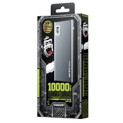 Wekome King Kong 10.000mAh Super Fast Charging Powerbank Grijs 10.000 mAh