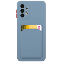 CaseBody Samsung Galaxy A52(s) Telefoonhoesje met Kaarthouder Grijsblauw