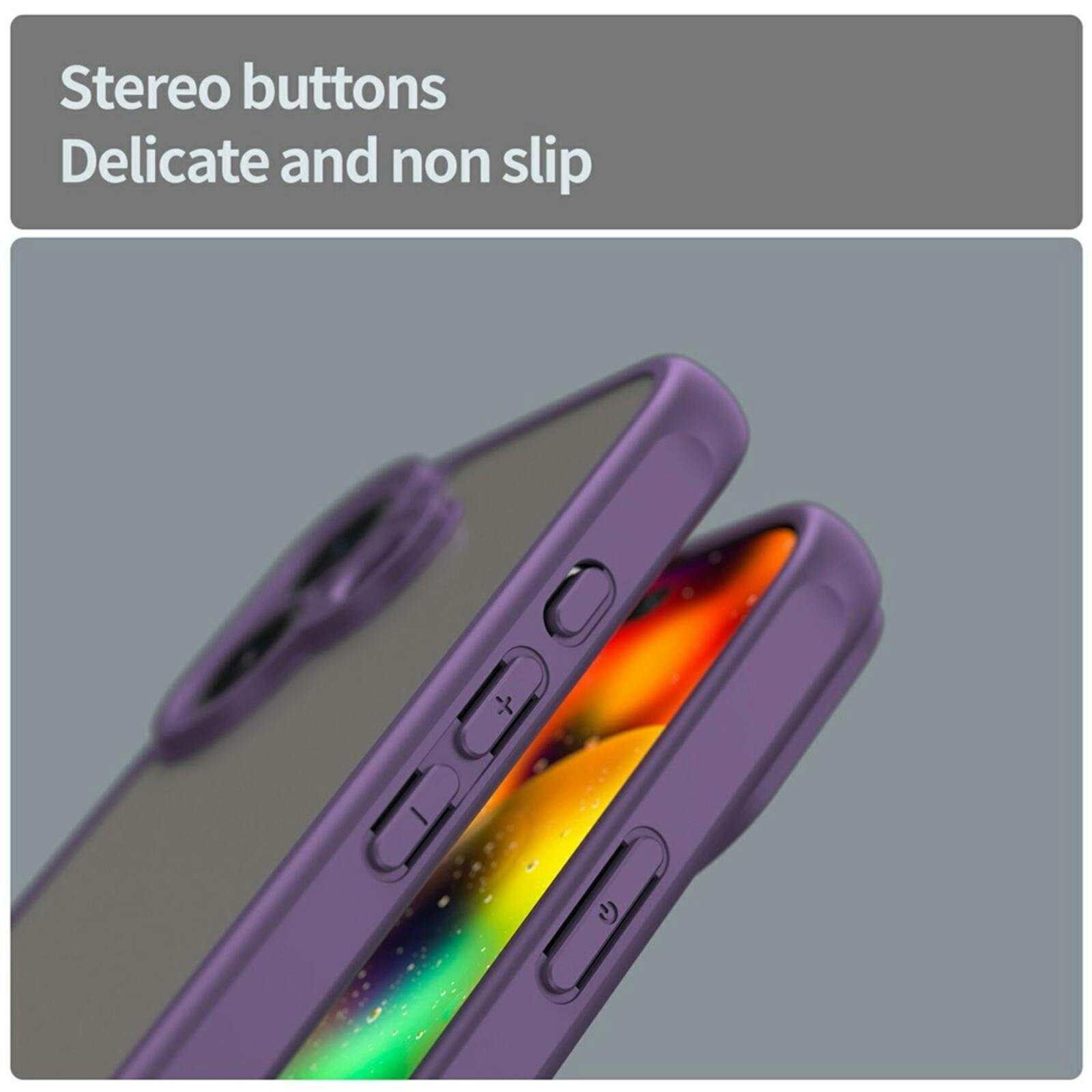 Mocaa Apple iPhone 17 Slim Anti-Shock Hoesje Paars