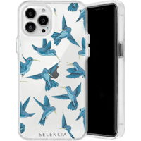 Selencia iPhone 13 Pro Trendy Hoesje Vogels - Voorkant