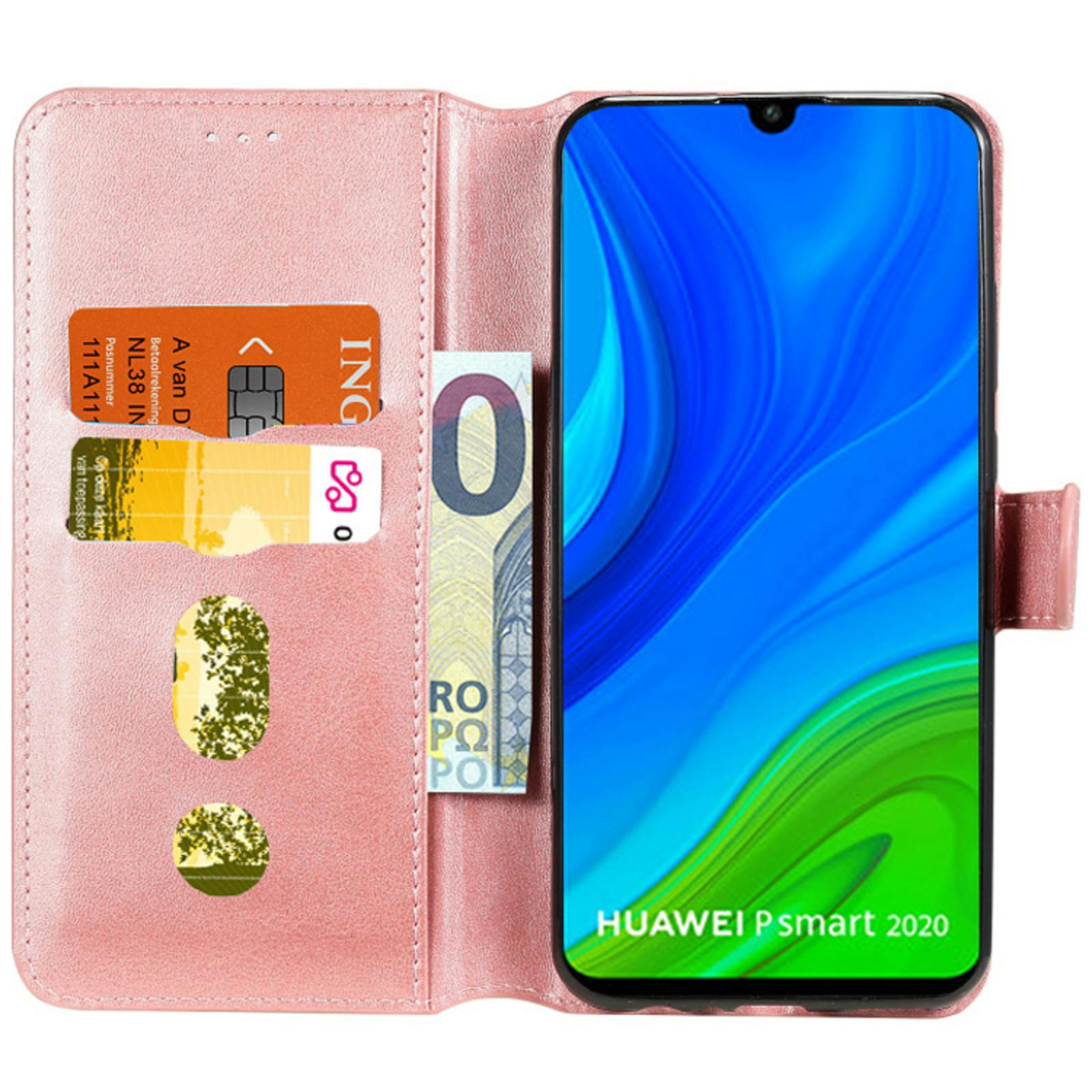 Mocaa Huawei P Smart 2020 Slim-Fit Boek Hoesje Roségoud