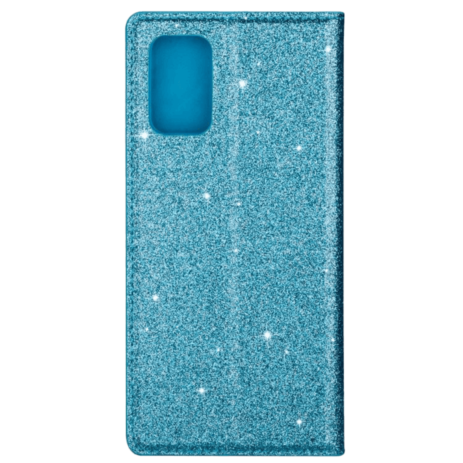 Comfycase Samsung Galaxy A41 Flash Powder Slim-Fit Flipcover Blauw