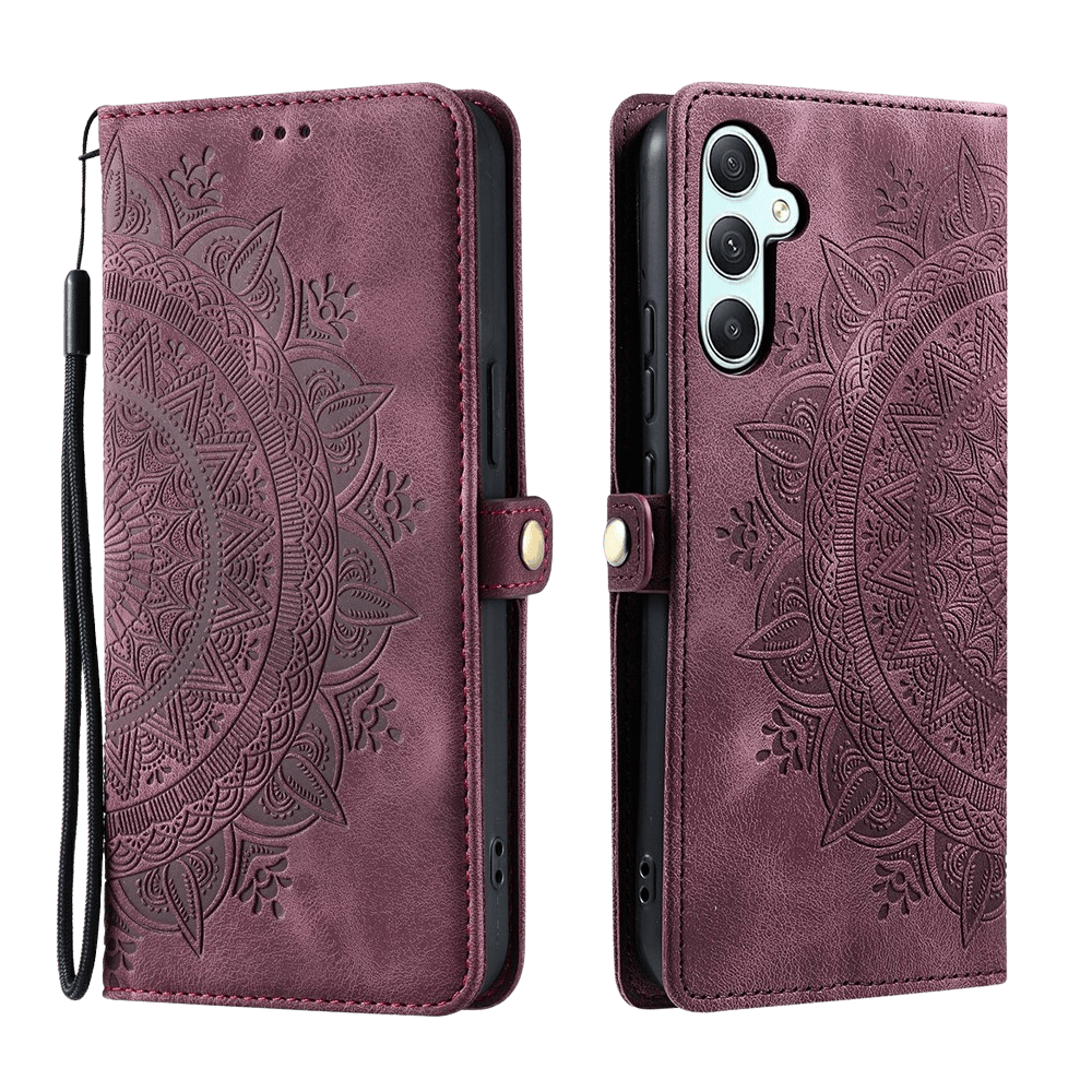 Comfycase Samsung Galaxy S26 FE Mandala Wallet Rood