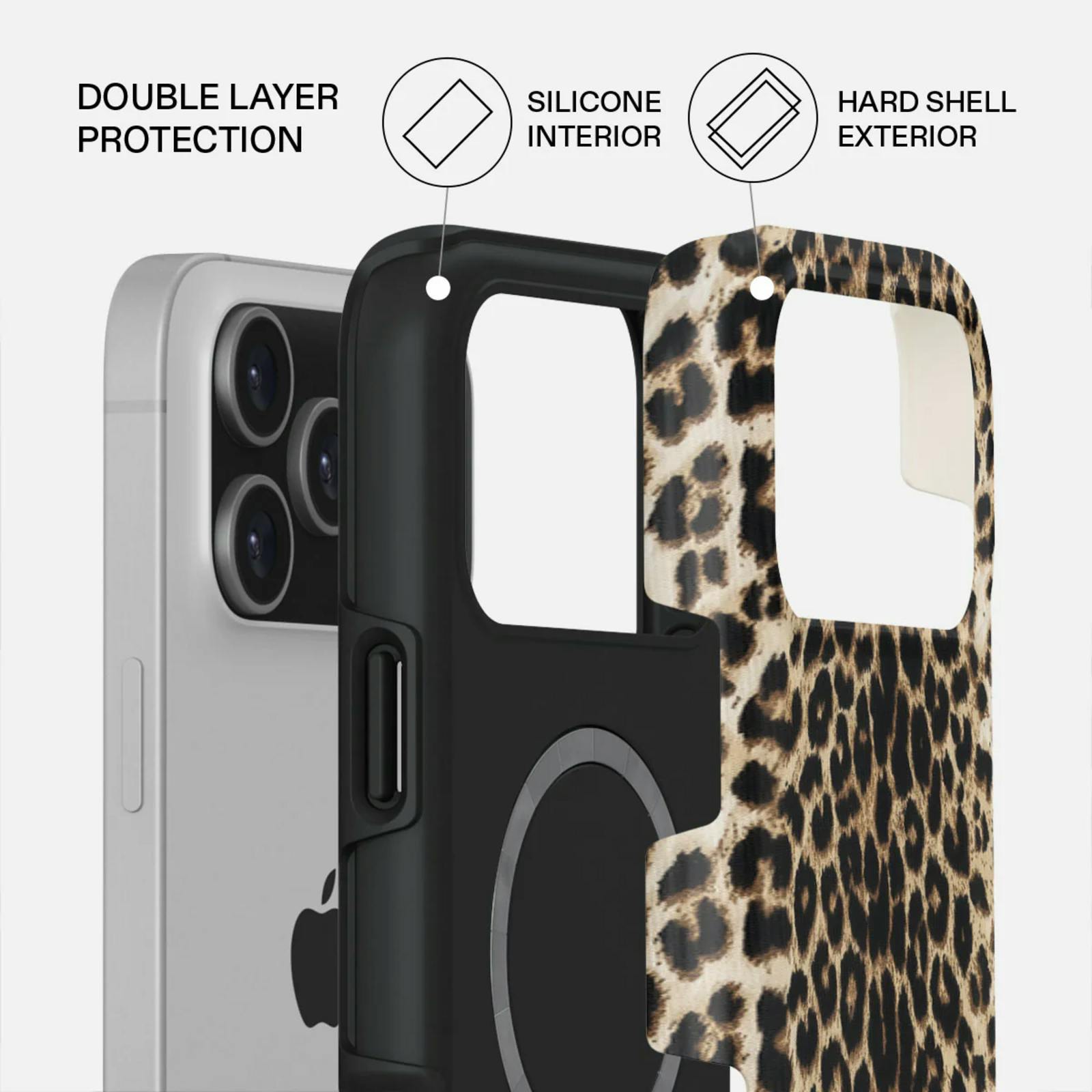 Burga iPhone 17 Pro Max MagSafe Case Leopard