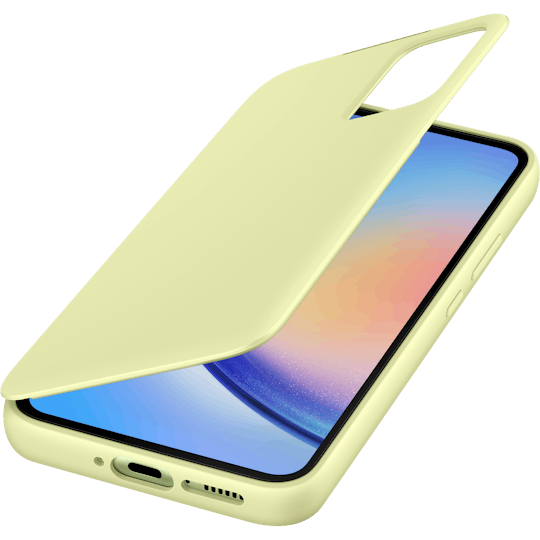 Samsung Galaxy A34 Smart View Portemonnee Hoesje Groen