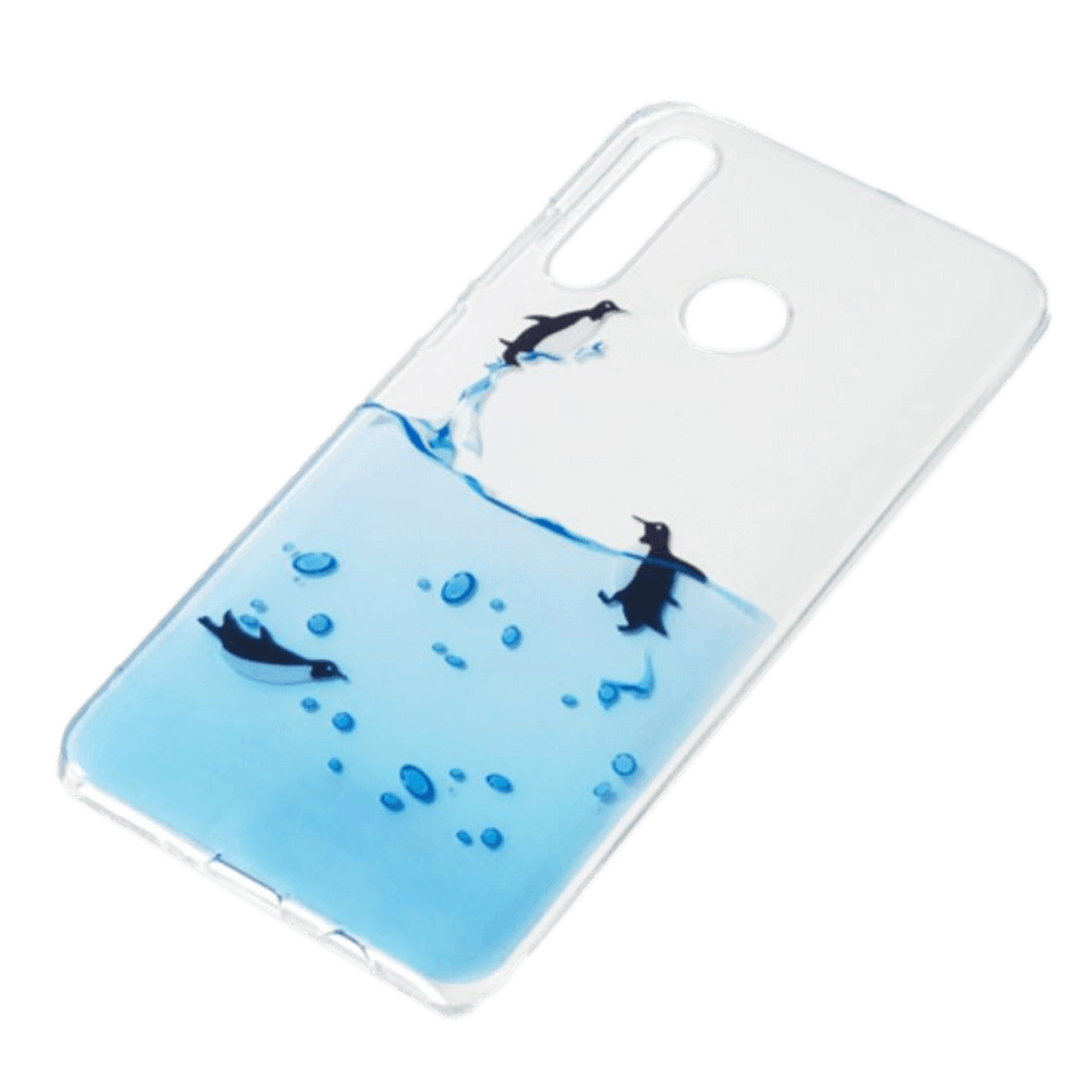 Mocaa Huawei P30 Lite hoesje pinguins Blauw