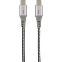 Musthavz USB-C naar USB-C Nylon Kabel Gray 1m