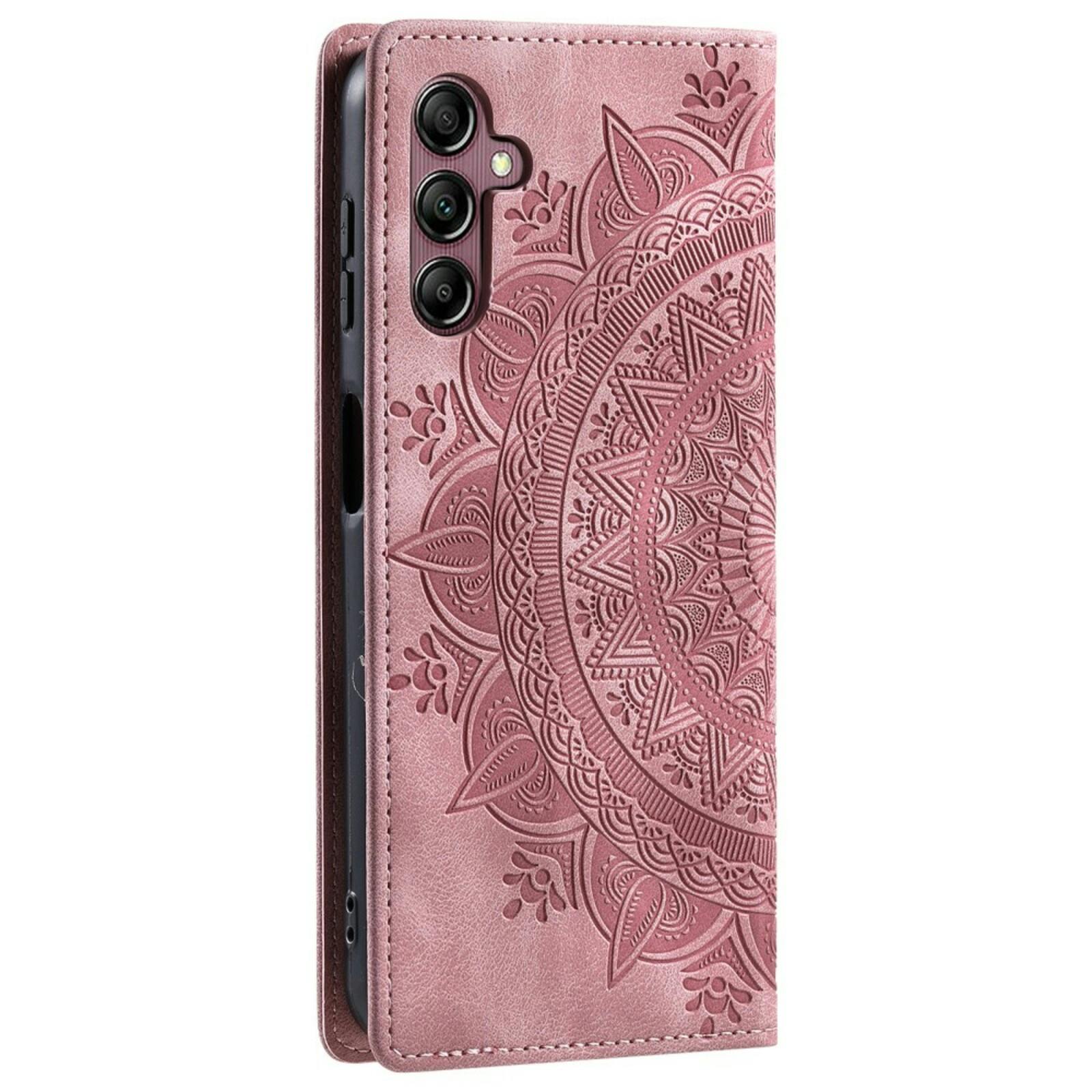 Comfycase Samsung Galaxy S24 FE Zacht Mandala Book Hoesje Roze