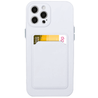 CaseBody iPhone 14 Telefoonhoesje met Kaarthouder Wit