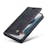 Caseme iPhone 13 Pro Retro Portemonnee Hoesje Zwart