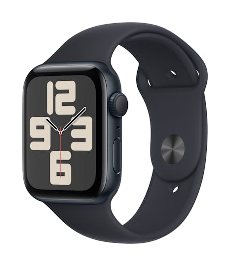 Apple Watch SE 2023 Midnight - Aanzicht vanaf rechts