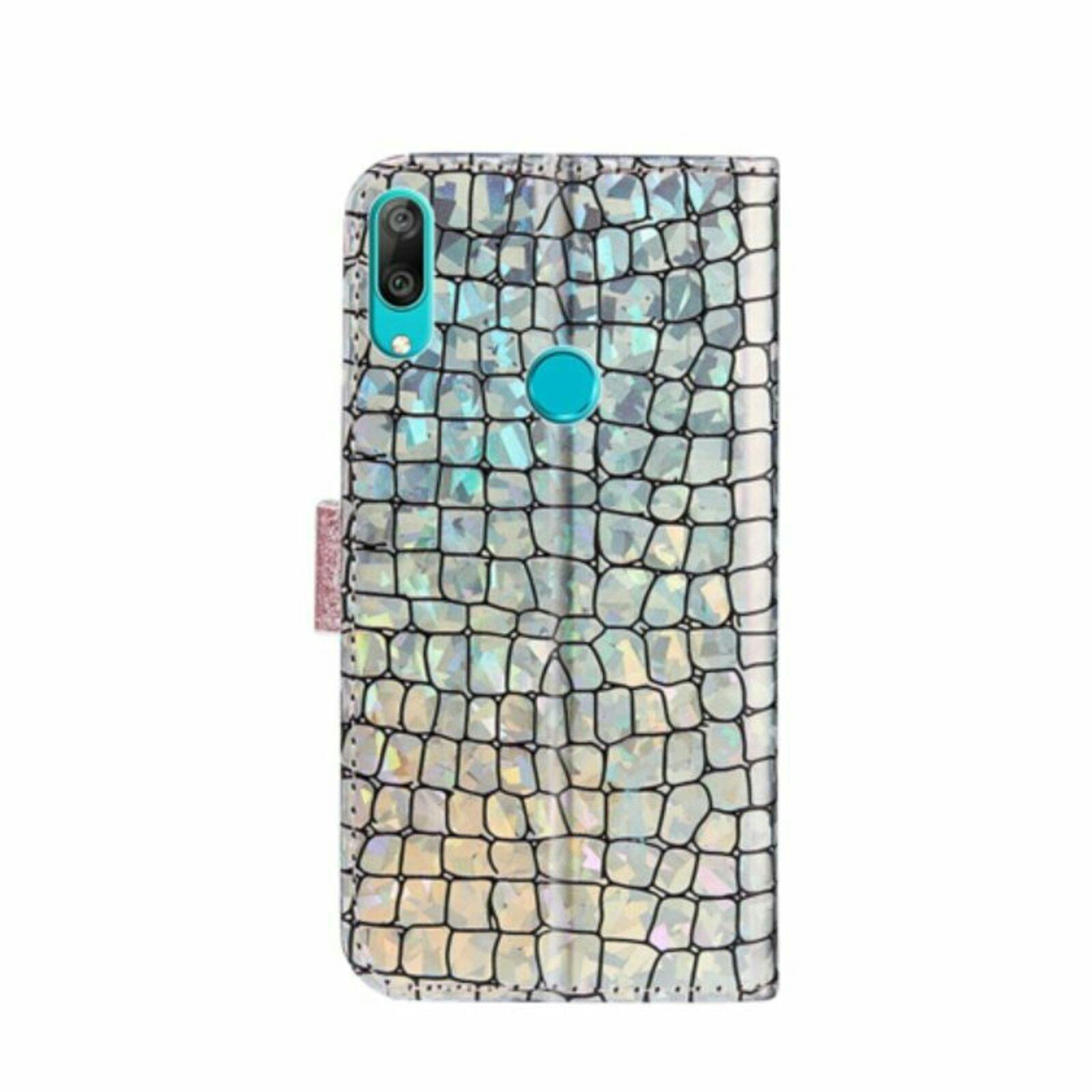 CaseBody Huawei P Smart 2019 Strass Wallet Roze