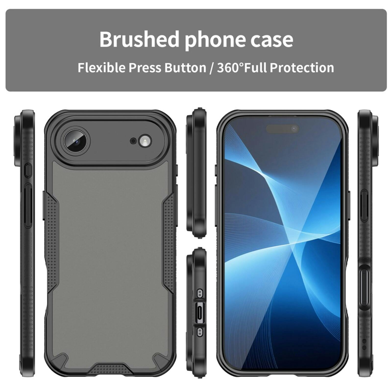 Mocaa Apple iPhone 17 Air Lichtgewicht Rugged Hoesje Zwart