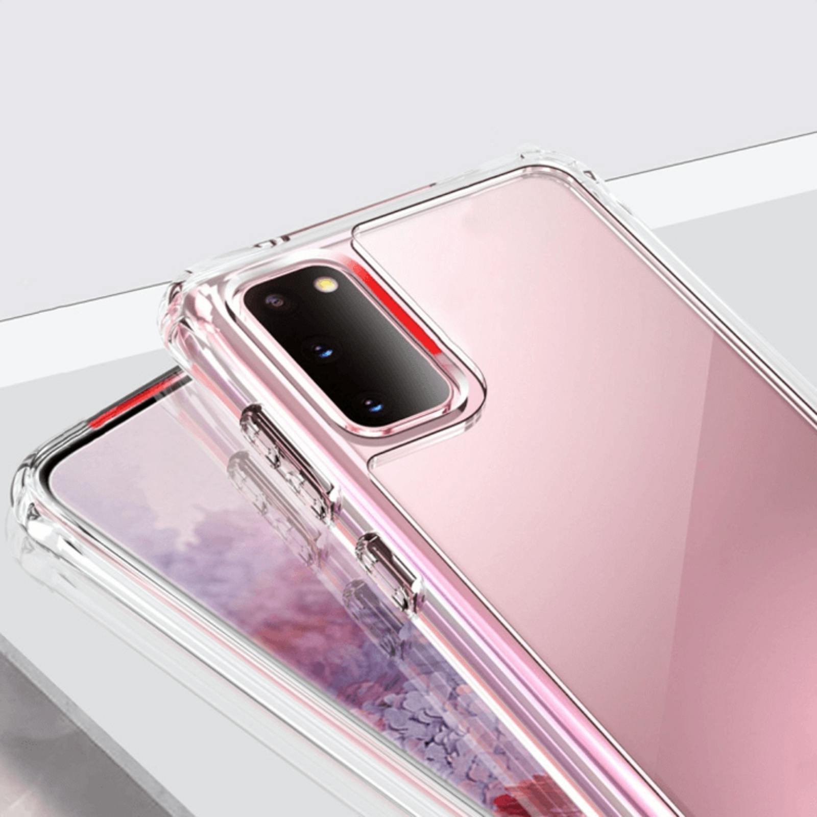 CaseBody Samsung Galaxy S20 Designz Tough Glove Stevig Beschermhoesje Transparant