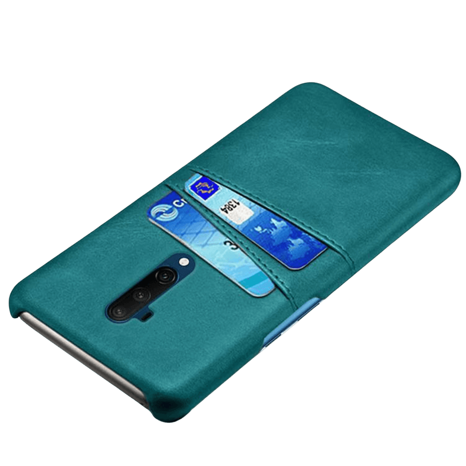 Comfycase OnePlus 7T Pro Card Case Hoesje met Pasruimte Blauw