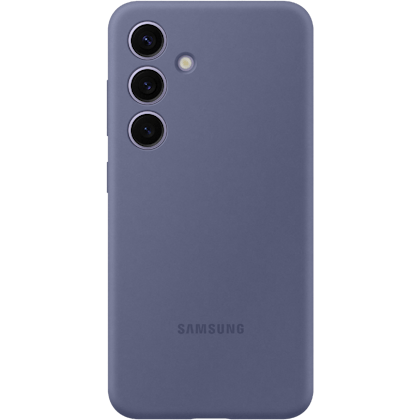 Samsung Galaxy S24 Siliconen Hoesje Paars - Voorkant