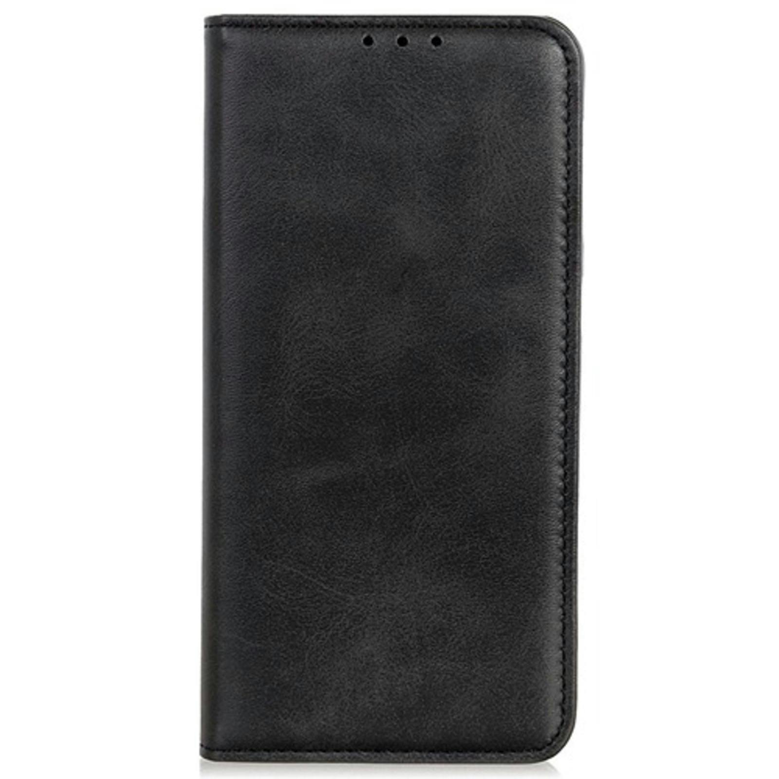 CaseBody Samsung S24 Plus / S25 Plus Real Leather Wallet Hoesje Zwart