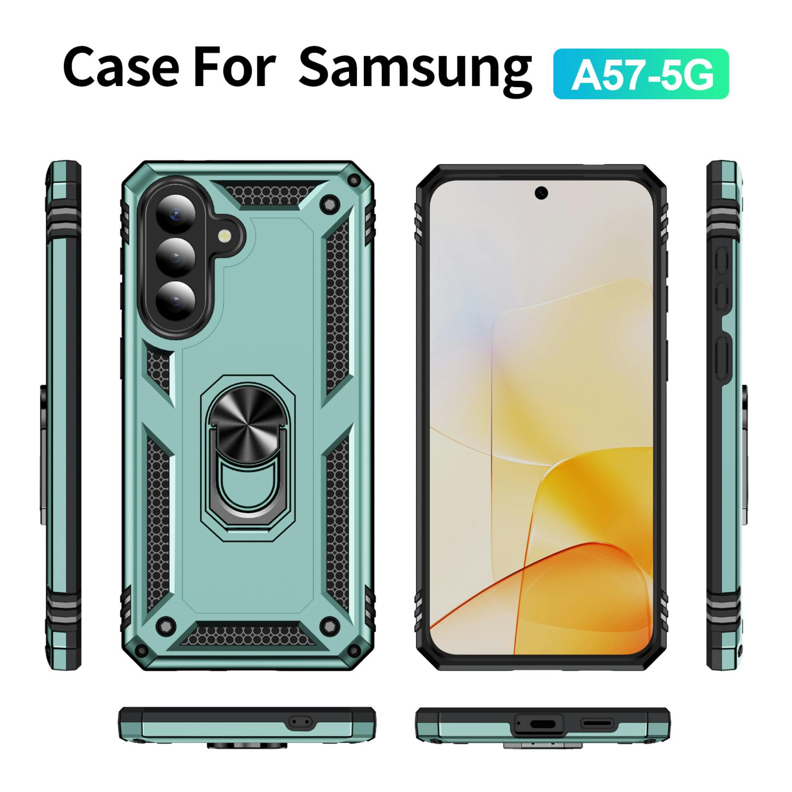 CaseBody Samsung Galaxy A37 Shield Case Groen