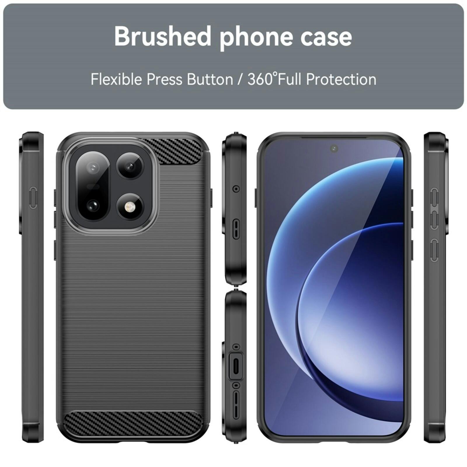 Mocaa OnePlus 15 Schokbestendig Hoesje Zwart