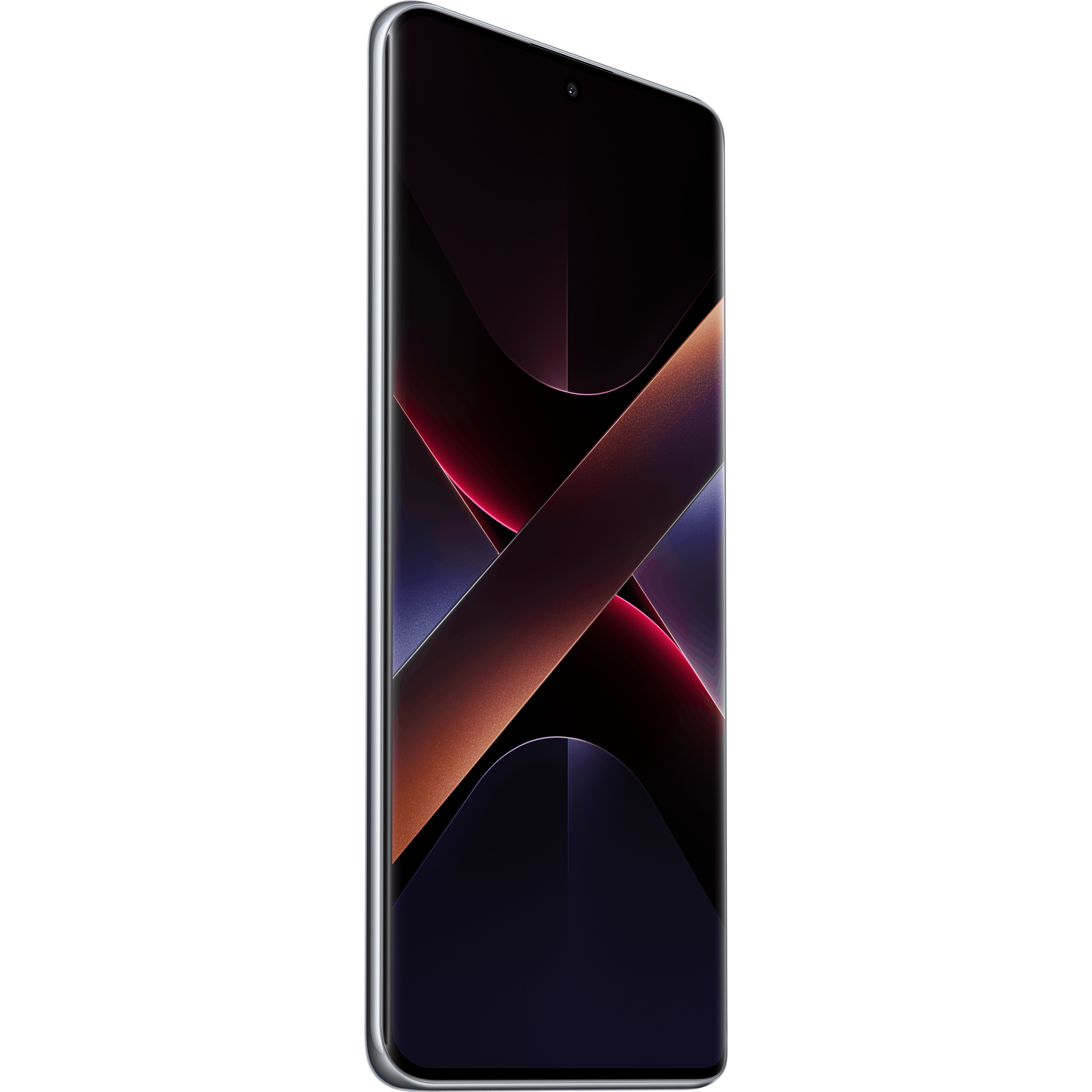 POCO X7 5G Silver - Aanzicht vanaf links