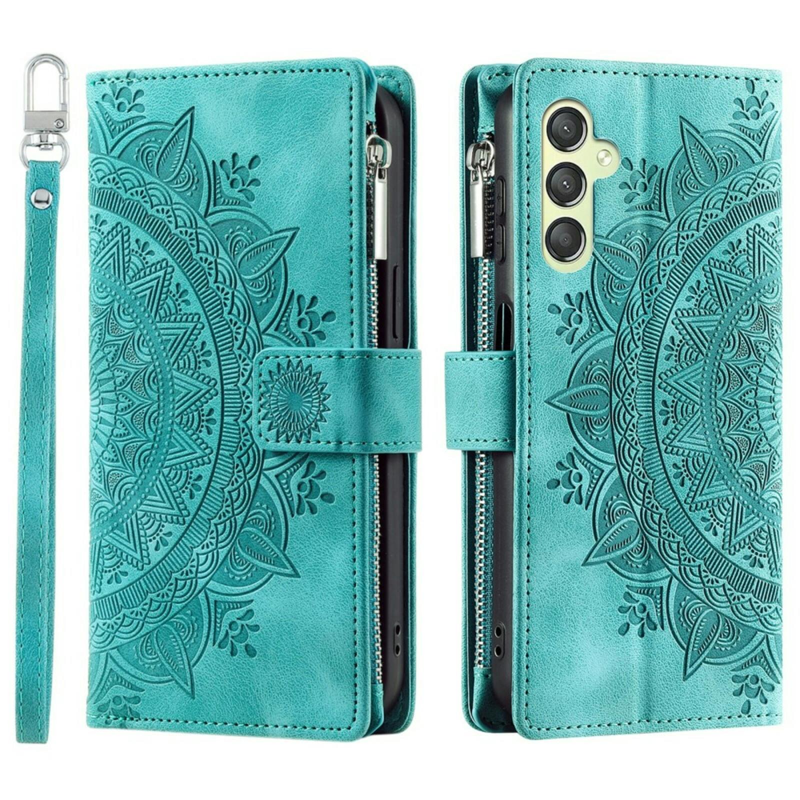 Comfycase Samsung Galaxy A25 Mandala Wallet Groen