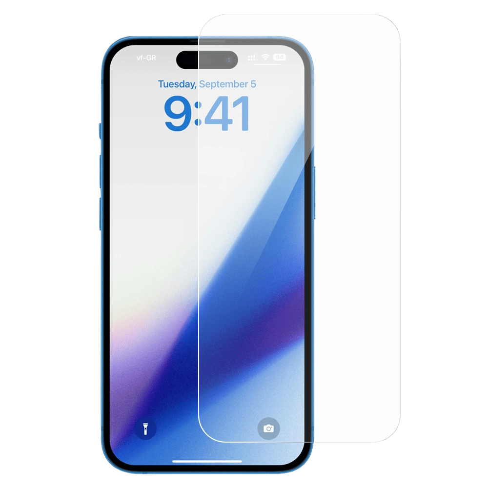 Amorus iPhone 15 Screenprotector Gehard Glas Transparant