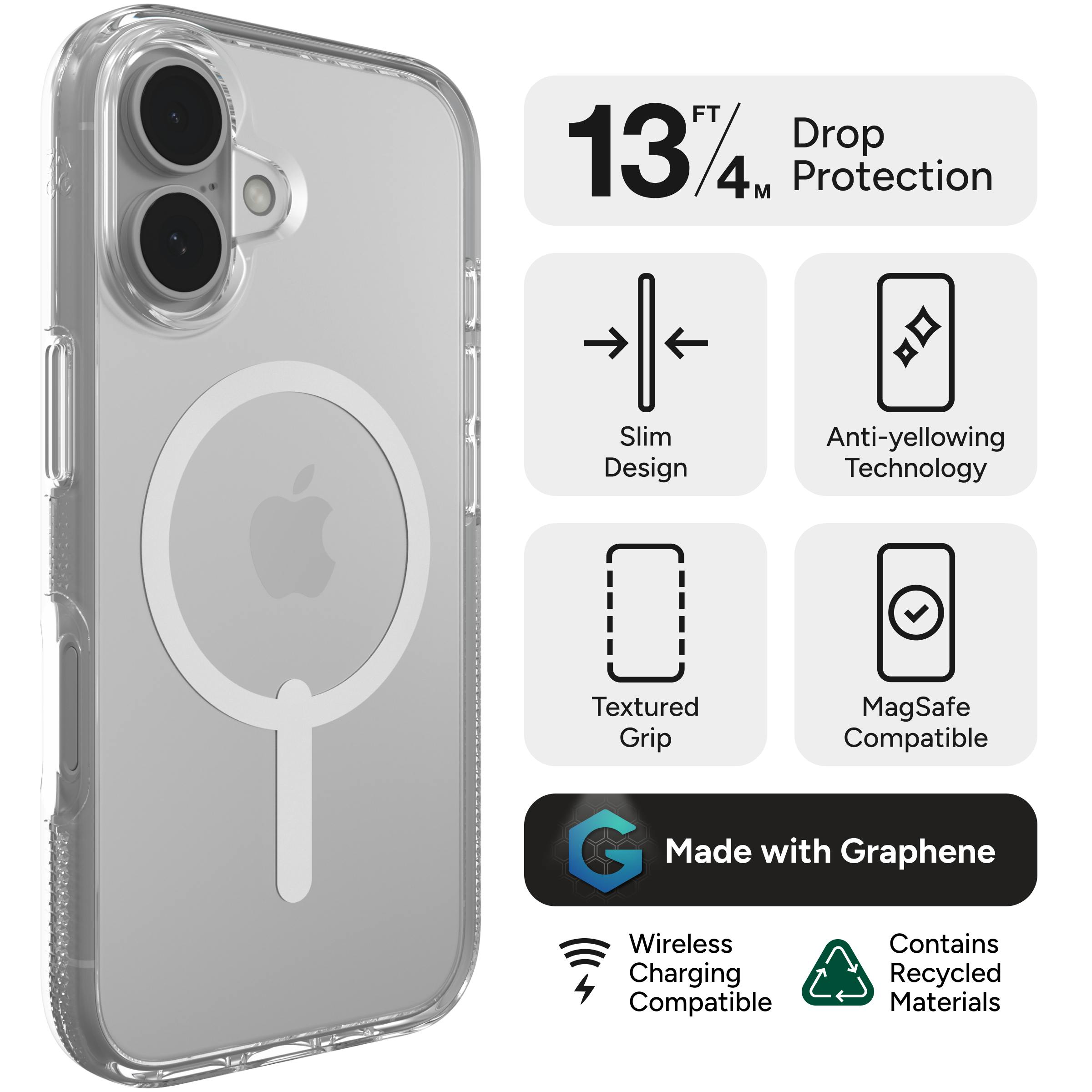 ZAGG iPhone 16 MagSafe Crystal Palace Case