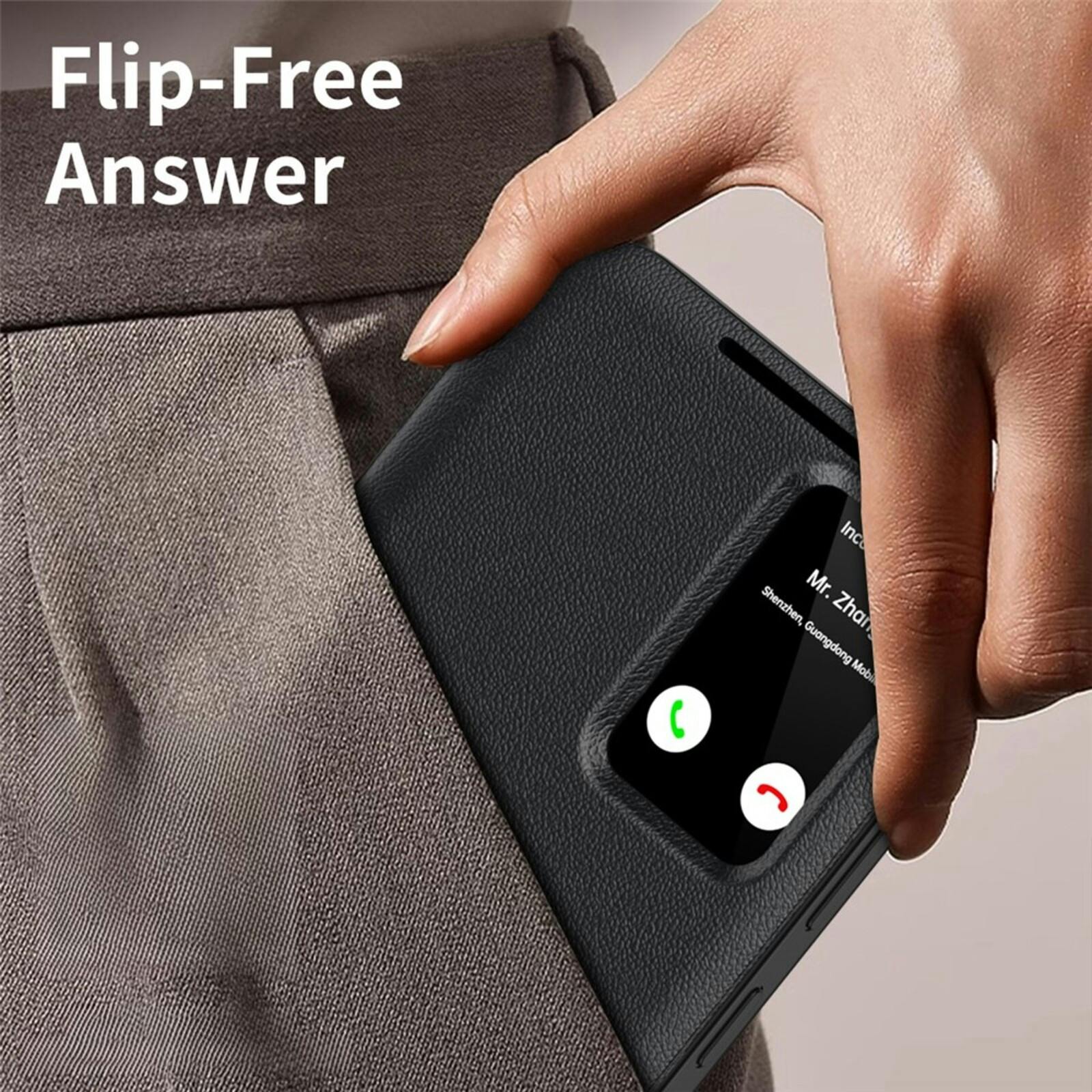 CaseBody Samsung Galaxy S24 Ultra Smart Cover Zwart