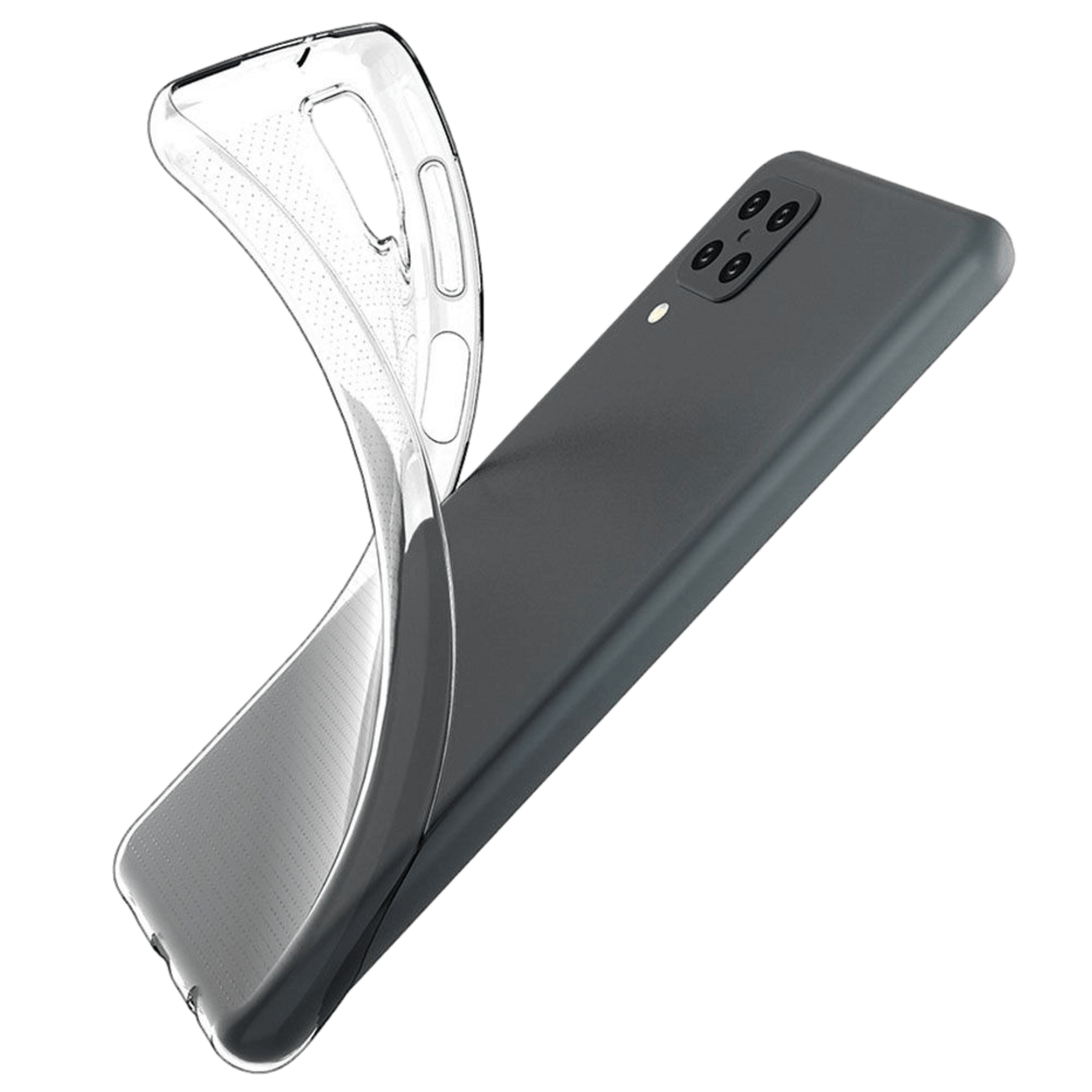 Mocaa Samsung Galaxy A12 Slank Telefoonhoesje Transparant