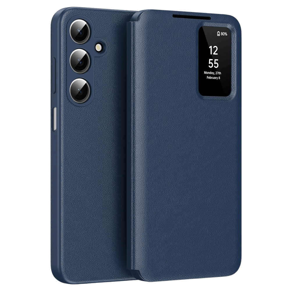 CaseBody Samsung Galaxy A17 Smart Cover Blauw