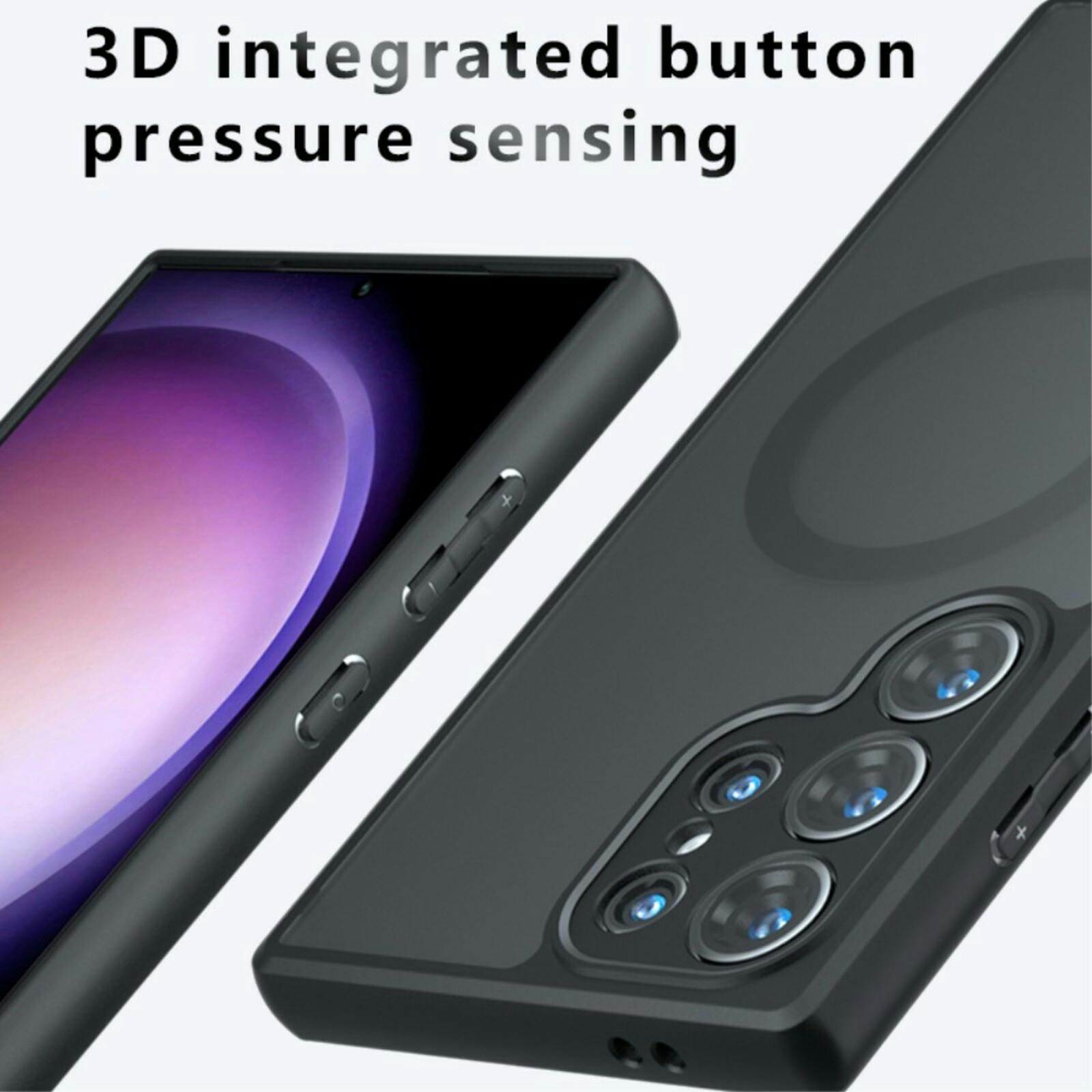 Mocaa Sasmung Galaxy S24 Ultra Slim Anti-Shock Magsafe Hoesje Transparant