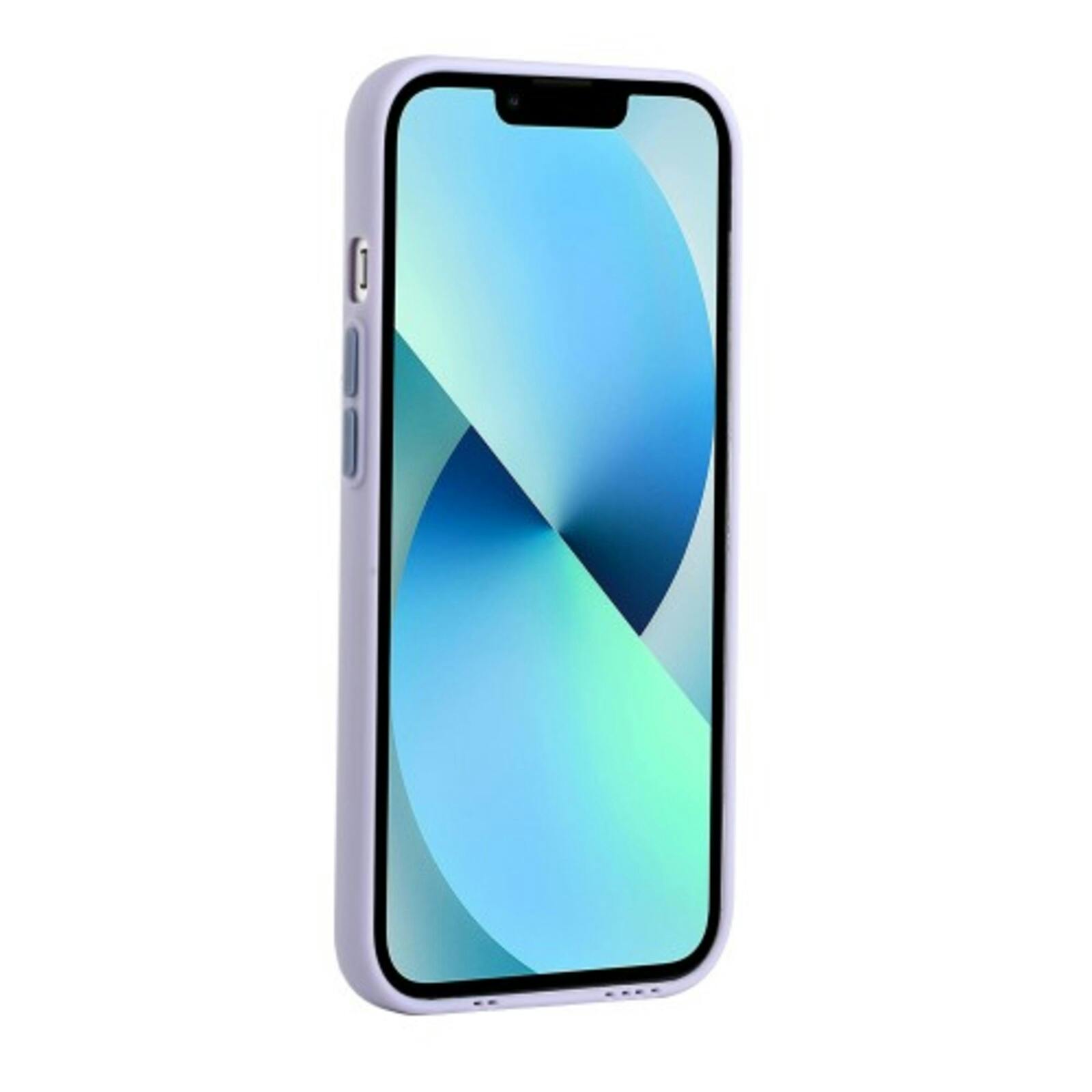 CaseBody Apple iPhone 13 Mini Telefoonhoesje met Kaarthouder Paars