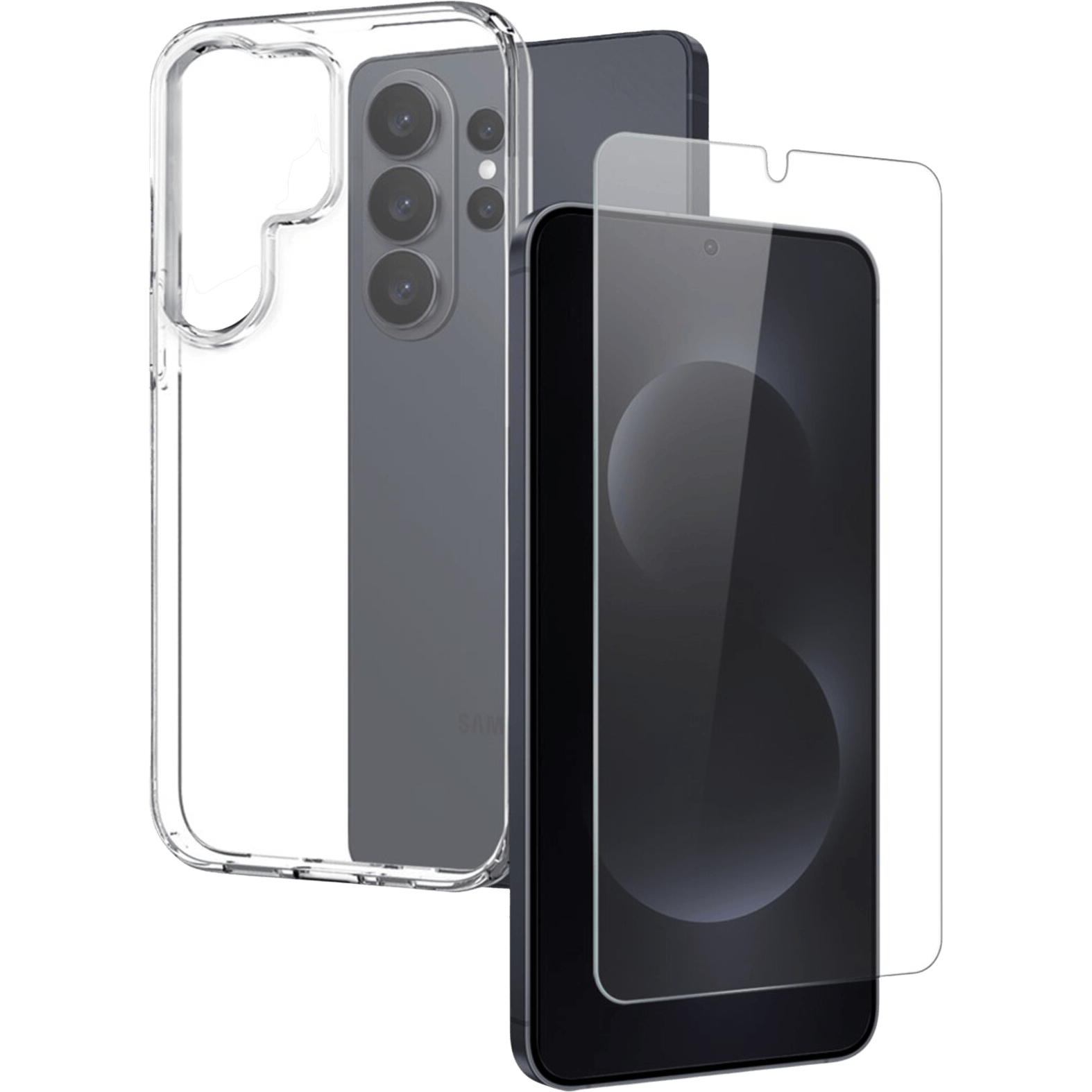 Northjo Samsung Galaxy S26 Ultra Hoesje en Screenprotector Transparant