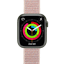 Swipez Apple Watch Nylon Gevlochten Bandje Roze - Voorkant