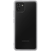 Samsung Galaxy A03 Siliconen Hoesje Transparant - Voorkant