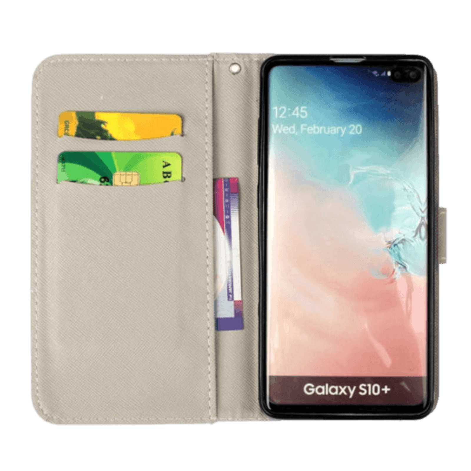 Comfycase Samsung Galaxy S10 Smoking Monkey Bookcase Hoesje Zwart