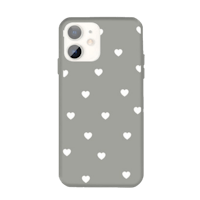 Mocaa iPhone 11 Designz Hearts Case Grijs