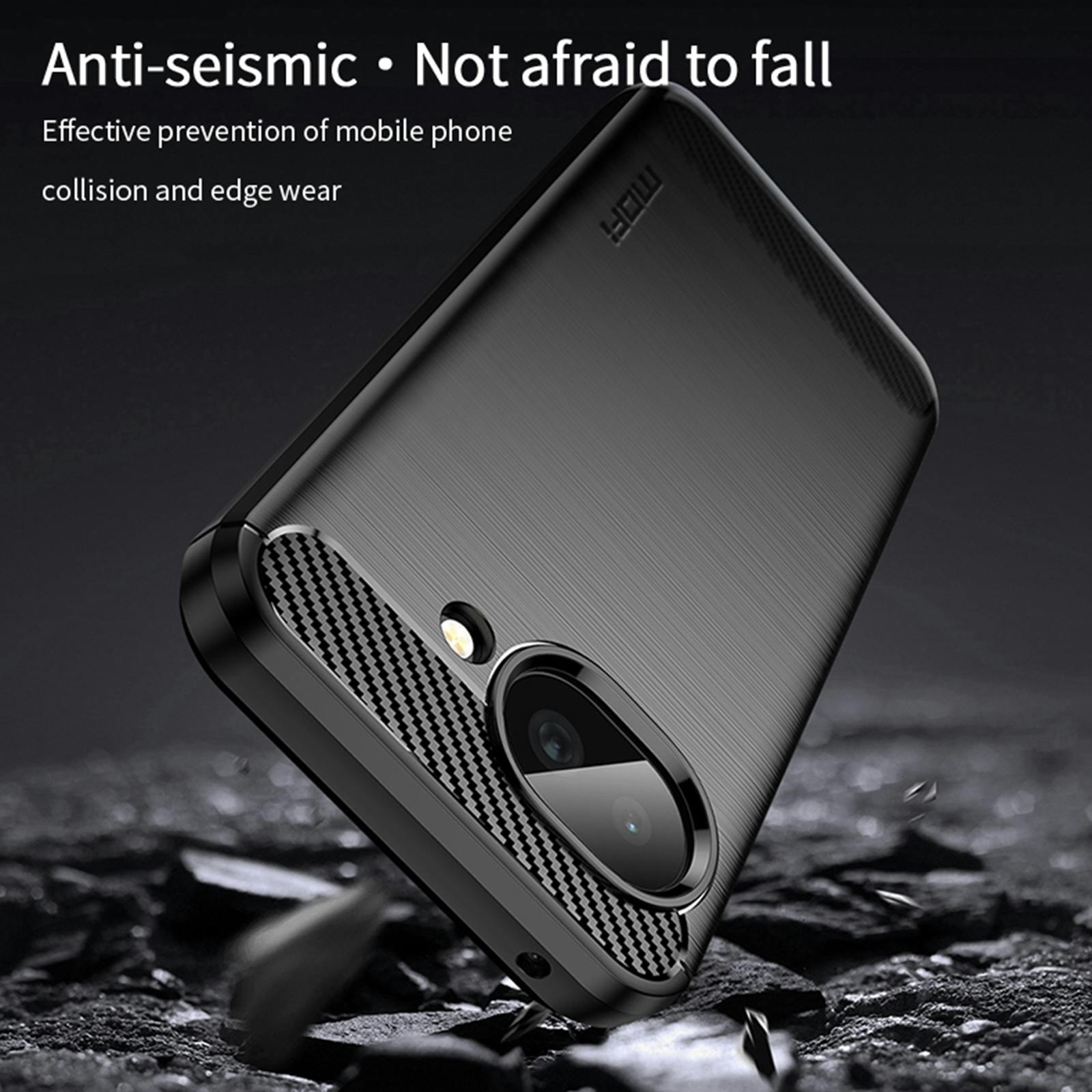 Mocaa Google Pixel 10a Schokbestendig Hoesje Zwart